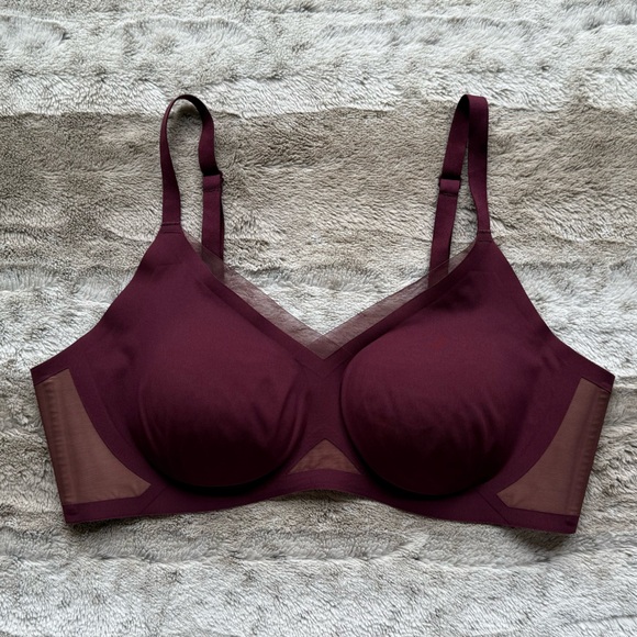 HONEYLOVE CrossOver V-Neck Bra in Fig Size XL - Picture 5 of 11